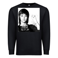 Black Jane Fonda Mugshot GIFT Premium Sweatshirt - Craftify