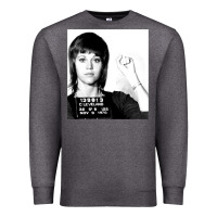 Charcoal Heather Jane Fonda Mugshot GIFT Premium Sweatshirt - Craftify