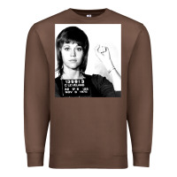 Chestnut Jane Fonda Mugshot GIFT Premium Sweatshirt - Craftify