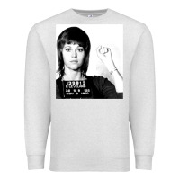 Oatmeal Heather Jane Fonda Mugshot GIFT Premium Sweatshirt - Craftify