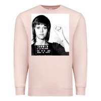 Pale Pink Jane Fonda Mugshot GIFT Premium Sweatshirt - Craftify