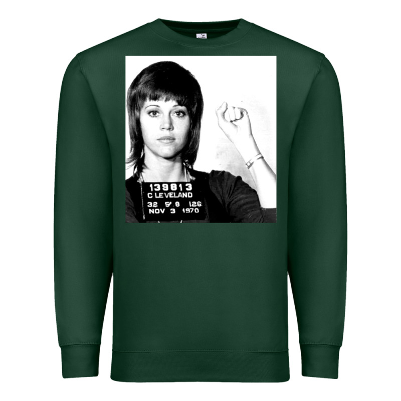 Jane Fonda Mugshot Gift Premium Sweatshirt by Craftify | Teevron
