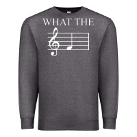 Charcoal Heather what the f note key music humor gift Premium Sweatshirt - Craftify