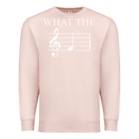 Pale Pink what the f note key music humor gift Premium Sweatshirt - Craftify