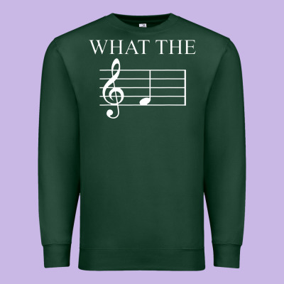 What The F Note Key Music Humor Gift Premium Sweatshirt Designed By Craftify