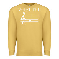 Antique Gold what the f note key music humor gift Premium Sweatshirt - Craftify