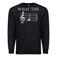 Black what the f note key music humor gift Premium Sweatshirt - Craftify