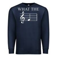 Navy what the f note key music humor gift Premium Sweatshirt - Craftify