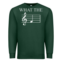 Sports Green what the f note key music humor gift Premium Sweatshirt - Craftify