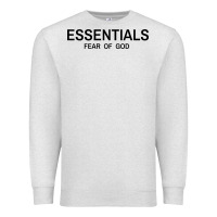 Oatmeal Heather Fear Of God Essentials Premium Sweatshirt - Craftify