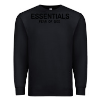 Black Fear Of God Essentials Premium Sweatshirt - Craftify