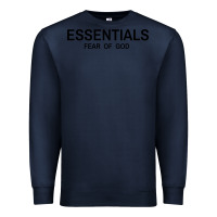 Navy Fear Of God Essentials Premium Sweatshirt - Craftify