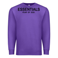 Purple Fear Of God Essentials Premium Sweatshirt - Craftify