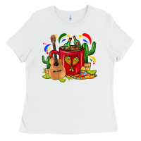 White Mexico Coffee Mug Ladies Tee - FaDigitalArtStudio
