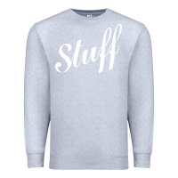 Heather Grey stuff Premium Sweatshirt - Craftify