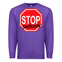 Purple stop snitching stop snitchin t shirt Premium Sweatshirt - Craftify