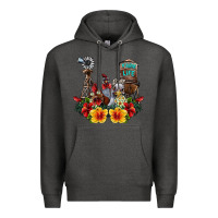 Charcoal Heather farm life chicken Premium Hoodie - SublimationCraftShop