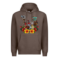 Coffee farm life chicken Premium Hoodie - SublimationCraftShop