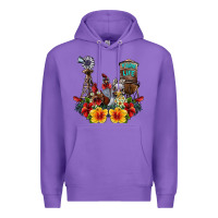 Purple farm life chicken Premium Hoodie - SublimationCraftShop