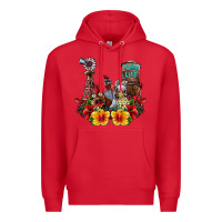 Red farm life chicken Premium Hoodie - SublimationCraftShop