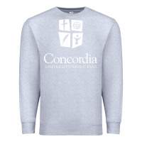 Heather Grey Concordia University, St. Paul, apparel Premium Sweatshirt - Craftify