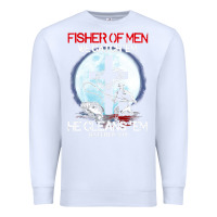 White fisher of men we catch  em he cleans  em matthew 4 19 Premium Sweatshirt - Craftify