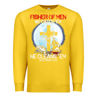 Lemon fisher of men we catch  em he cleans  em matthew 4 19 Premium Sweatshirt - Craftify