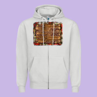 Christmas Background Zipper Hoodie Designed By Jahusdesignshop