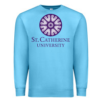 Ocean Blue ST. CATHERINE UNIVERSITY Premium Sweatshirt - Craftify