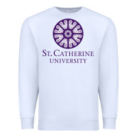 White ST. CATHERINE UNIVERSITY Premium Sweatshirt - Craftify