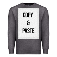 Charcoal Heather Copy Paste Premium Sweatshirt - Craftify