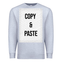 Heather Grey Copy Paste Premium Sweatshirt - Craftify