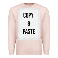Pale Pink Copy Paste Premium Sweatshirt - Craftify