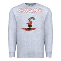 Heather Grey Swans Premium Sweatshirt - Craftify