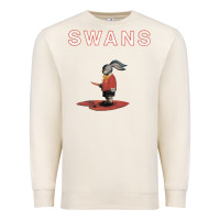 Sandshell Swans Premium Sweatshirt - Craftify