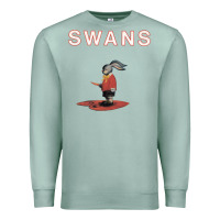 Seafoam Swans Premium Sweatshirt - Craftify