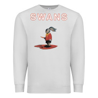 Dove Grey Swans Premium Sweatshirt - Craftify