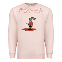 Pale Pink Swans Premium Sweatshirt - Craftify