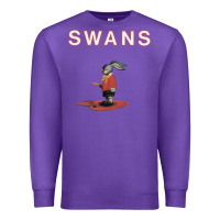 Purple Swans Premium Sweatshirt - Craftify