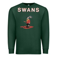 Sports Green Swans Premium Sweatshirt - Craftify