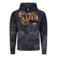 Cloud Black Stay Groovy Vintage Hoodie - CowhideDigitalArt