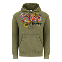 Vintage Olive Stay Groovy Vintage Hoodie - CowhideDigitalArt