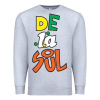 Heather Grey De La Soul Print Premium Sweatshirt - Craftify