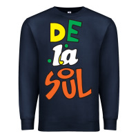 Navy De La Soul Print Premium Sweatshirt - Craftify