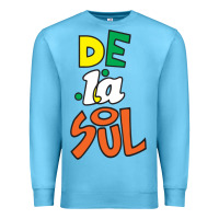 Ocean Blue De La Soul Print Premium Sweatshirt - Craftify