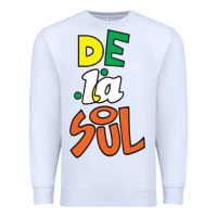 White De La Soul Print Premium Sweatshirt - Craftify