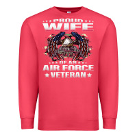 Cardinal proud wife of an air force veteran military vet spouse gifts premium m Premium Sweatshirt - Craftify