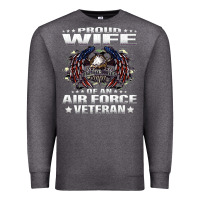 Proud Wife Of An Air Force Veteran Military Vet Spouse Gifts Premium M Premium Sweatshirt | Teevron