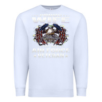 White proud wife of an air force veteran military vet spouse gifts premium m Premium Sweatshirt - Craftify