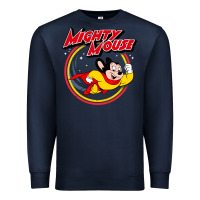 Navy the mighty mouse Premium Sweatshirt - InspiraDesign